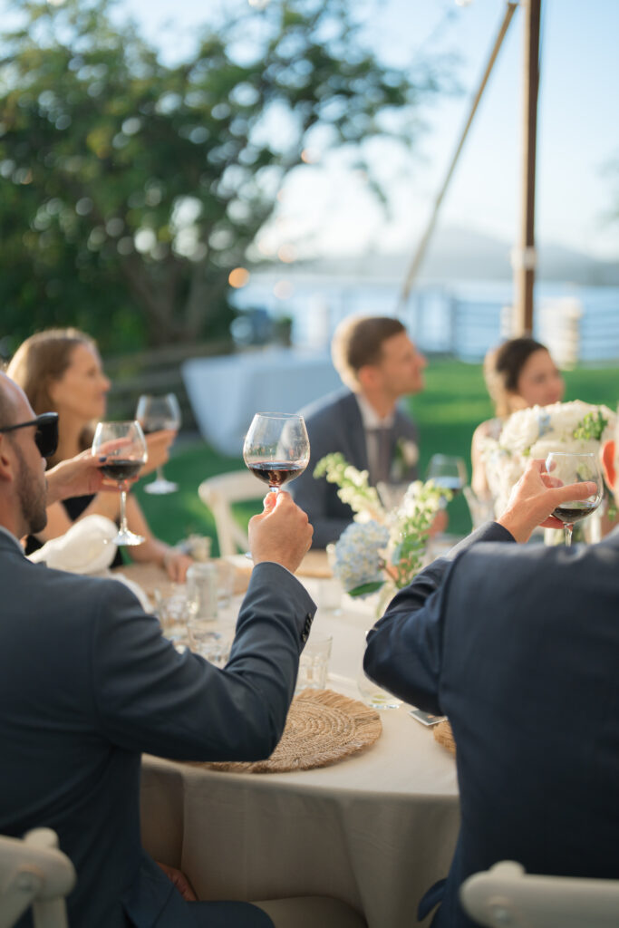 toast at hope island beach club in la conner washington
