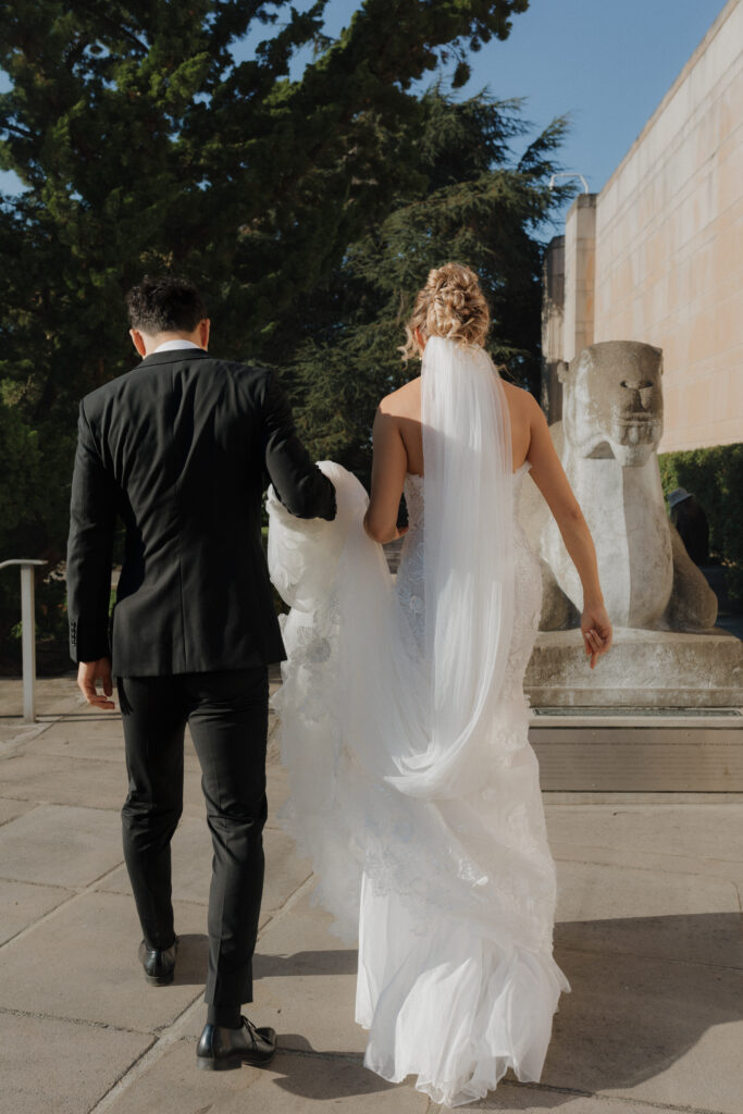 wedding at seattle asian art museum