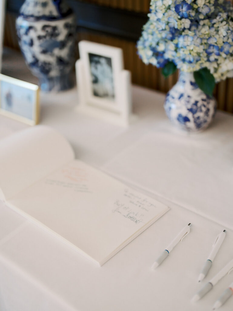 guest book wedding at bell harbor